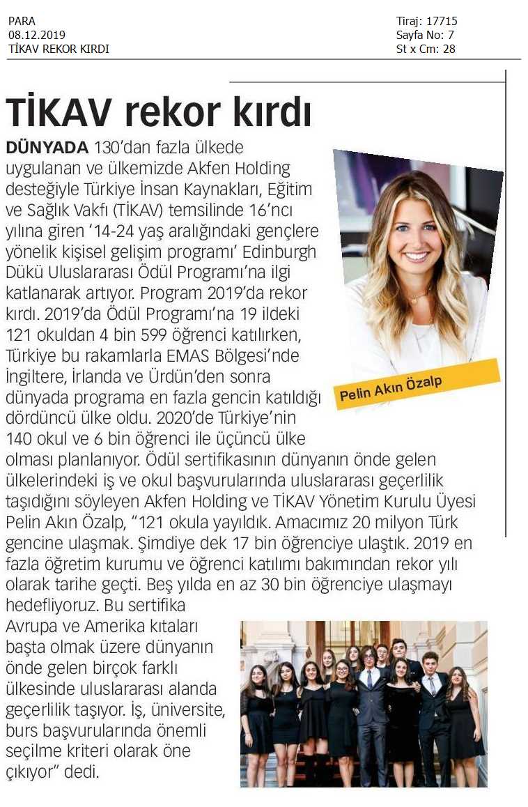 TİKAV REKOR KIRDI